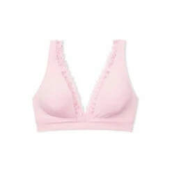 Victoria’s Secret Victoria's Secret Babydoll Pink Cotton Lace Trim Unlined Bralette -Victoria's Secret Shop unnamed file 3633