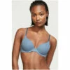 Victoria’s Secret Victoria's Secret Faded Denim PushUp Perfect Shape Ribbed Cotton Bra