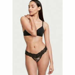 Victoria’s Secret Victoria's Secret Floral Lace Thong Panty
