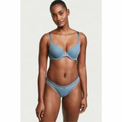 Victoria’s Secret Victoria's Secret Faded Denim PushUp Perfect Shape Ribbed Cotton Bra -Victoria's Secret Shop unnamed file 3641