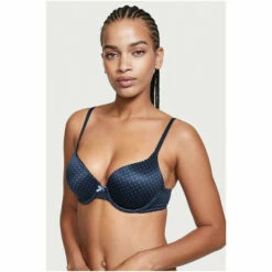 Victoria’s Secret Victoria's Secret Blue Pink Spot Smooth Full Cup Push Up Bra