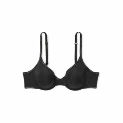 Victoria’s Secret Victoria's Secret Black Smooth Logo Strap Lightly Lined T-Shirt Bra -Victoria's Secret Shop unnamed file 3679