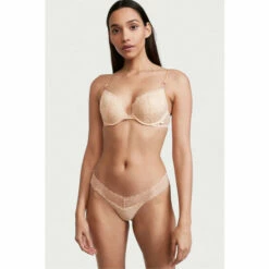 Victoria’s Secret Victoria's Secret Champagne Nude Lace Push Up T-Shirt Bra -Victoria's Secret Shop unnamed file 3693