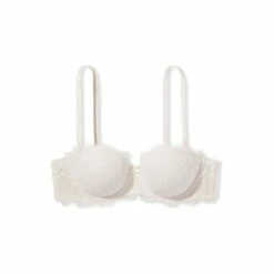 Victoria’s Secret Victoria's Secret Coconut White Lace Lightly Lined Multiway Strapless Bra -Victoria's Secret Shop unnamed file 3766