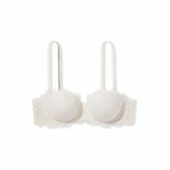 Victoria’s Secret Victoria's Secret Coconut White Lace Lightly Lined Multiway Strapless Bra -Victoria's Secret Shop unnamed file 3767