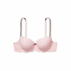 Victoria’s Secret Victoria's Secret Angel Pink Lace Lightly Lined Demi Bra -Victoria's Secret Shop unnamed file 3779