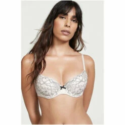 Victoria’s Secret Victoria's Secret Coconut White Lace Lightly Lined Demi Bra