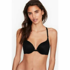 Victoria’s Secret Victoria's Secret Black Smooth Front Fastening Full Cup Push Up Bra