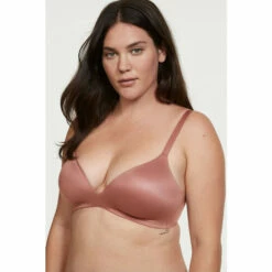Victoria’s Secret Victoria's Secret Vintage Rose Pink Smooth Lightly Lined Plunge Non Wired Bra