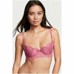 Victoria’s Secret Victoria's Secret Dahlia Pink Lace Unlined Balcony Bra