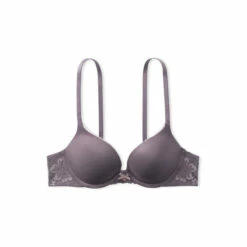 Victoria’s Secret Victoria's Secret Tornado Grey Lace Trim Push Up Bra -Victoria's Secret Shop unnamed file 3927