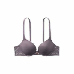 Victoria’s Secret Victoria's Secret Tornado Grey Lace Trim Push Up Bra -Victoria's Secret Shop unnamed file 3928
