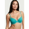 Victoria’s Secret Victoria's Secret Water Park Blue Smooth Logo Strap Full Cup Push Up T-Shirt Bra -Victoria's Secret Shop unnamed file 3966