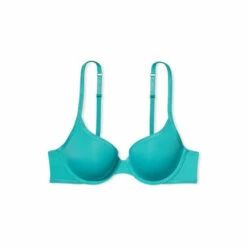 Victoria’s Secret Victoria's Secret Water Park Blue Smooth Logo Strap Full Cup Push Up T-Shirt Bra -Victoria's Secret Shop unnamed file 3968