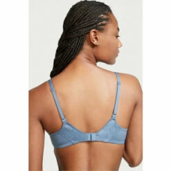 Victoria’s Secret Victoria's Secret Faded Denim Iridescent Lace Lightly Lined Demi Bra -Victoria's Secret Shop unnamed file 3971