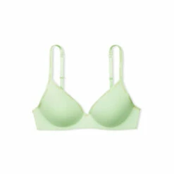 Victoria’s Secret Victoria's Secret Pale Green Smooth Logo Strap Lightly Lined Non Wired T-Shirt Bra -Victoria's Secret Shop unnamed file 3976