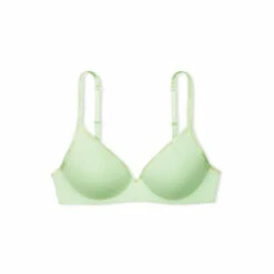 Victoria’s Secret Victoria's Secret Pale Green Smooth Logo Strap Lightly Lined Non Wired T-Shirt Bra -Victoria's Secret Shop unnamed file 3977
