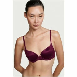Victoria’s Secret Victoria's Secret Burgundy Purple Smooth Lightly Lined Demi Bra