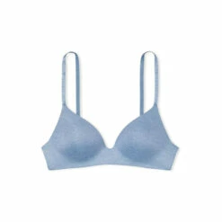 Victoria’s Secret Victoria's Secret Faded Denim Blue Smooth Logo Strap Lightly Lined Non Wired T-Shirt Bra -Victoria's Secret Shop unnamed file 4065