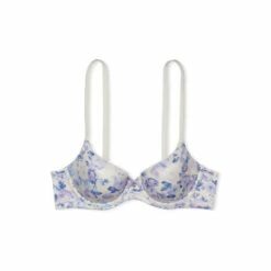 Victoria’s Secret Victoria's Secret Blue Blooming Toile Print Smooth Lightly Lined Demi Bra -Victoria's Secret Shop unnamed file 4094