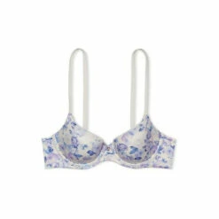Victoria’s Secret Victoria's Secret Blue Blooming Toile Print Smooth Lightly Lined Demi Bra -Victoria's Secret Shop unnamed file 4096