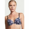 Victoria’s Secret Victoria's Secret Retro Floral Navy Blue Smooth Push Up T-Shirt Bra -Victoria's Secret Shop unnamed file 4107
