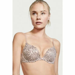Victoria’s Secret Victoria's Secret Everyday Nude Leopard Smooth Push Up Bra