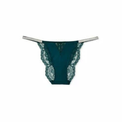Victoria’s Secret Victoria's Secret Deepest Green Shine Strap Lace Cheeky Panty -Victoria's Secret Shop unnamed file 421
