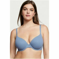 Victoria’s Secret Victoria's Secret Faded Denim Blue Smooth Lightly Lined T-Shirt Bra