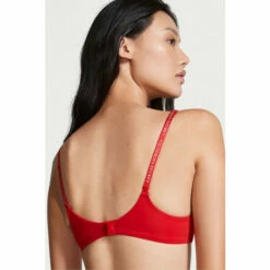 Victoria’s Secret Victoria's Secret Lipstick Red Smooth Logo Strap Lightly Lined Non Wired T-Shirt Bra -Victoria's Secret Shop unnamed file 4281