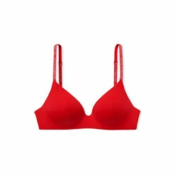 Victoria’s Secret Victoria's Secret Lipstick Red Smooth Logo Strap Lightly Lined Non Wired T-Shirt Bra -Victoria's Secret Shop unnamed file 4283