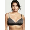 Victoria’s Secret Victoria's Secret Black Marl Smooth Logo Strap Lightly Lined Non Wired T-Shirt Bra -Victoria's Secret Shop unnamed file 4284