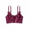 Victoria’s Secret Victoria's Secret Peony Print Burgundy Purple Smooth Unlined Non Wired Corset Bra Top -Victoria's Secret Shop unnamed file 4314