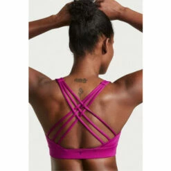 Victoria’s Secret Victoria's Secret Raspberry Cooler Purple Smooth Strappy Back Non Wired Minimum Impact Sports Bra -Victoria's Secret Shop unnamed file 4378