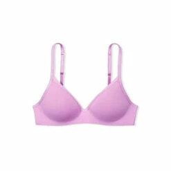 Victoria’s Secret Victoria's Secret Light Lilac Purple Smooth Logo Strap Lightly Lined Non Wired T-Shirt Bra -Victoria's Secret Shop unnamed file 4436