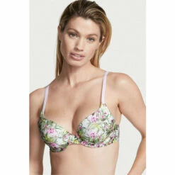 Victoria’s Secret Victoria's Secret White Lush Palms PushUp Perfect Shape Bra