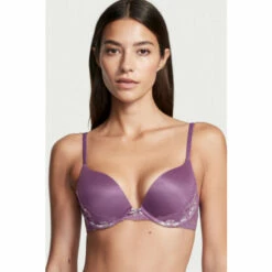 Victoria’s Secret Victoria's Secret Mystified Purple Lace Push Up Bra