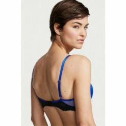 Victoria’s Secret Victoria's Secret Blue Oar Lace Trim Plunge Push Up Bra -Victoria's Secret Shop unnamed file 4465