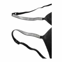 Victoria’s Secret Victoria's Secret Black Add 2 Cups Shine Strap Lace Corset Bra Top -Victoria's Secret Shop unnamed file 4491