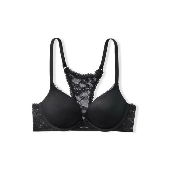 unnamed-file-4589.jpg Victoria’s Secret Victoria's Secret Black Lace Trim Front Fastening Push Up Bra -Victoria's Secret Shop unnamed file 4589