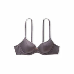 Victoria’s Secret Victoria's Secret Tornado Grey Lace Trim Lightly Lined Demi Bra -Victoria's Secret Shop unnamed file 4611