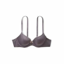 Victoria’s Secret Victoria's Secret Tornado Grey Lace Trim Lightly Lined Demi Bra -Victoria's Secret Shop unnamed file 4612