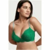 Victoria’s Secret Victoria's Secret Clover Green Lace Shine Strap Plunge Push Up Bra