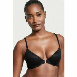 Victoria’s Secret Victoria's Secret Black Smooth Front Fastening Lightly Lined Demi Bra -Victoria's Secret Shop unnamed file 4703