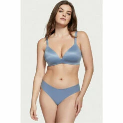 Victoria’s Secret Victoria's Secret Faded Denim Blue Smooth Lightly Lined Plunge Non Wired Bra -Victoria's Secret Shop unnamed file 4717