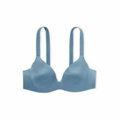 Victoria’s Secret Victoria's Secret Faded Denim Blue Smooth Lightly Lined Plunge Non Wired Bra -Victoria's Secret Shop unnamed file 4719