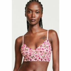 Victoria’s Secret Victoria's Secret Angel Pink Flutter Lace Unlined Bralette