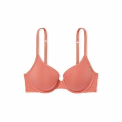 Victoria’s Secret Victoria's Secret Canyon Rose Pink Smooth Logo Strap Full Cup Push Up T-Shirt Bra -Victoria's Secret Shop unnamed file 4892
