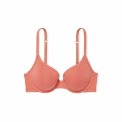 Victoria’s Secret Victoria's Secret Canyon Rose Pink Smooth Logo Strap Full Cup Push Up T-Shirt Bra -Victoria's Secret Shop unnamed file 4893