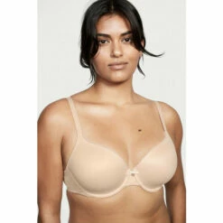 Victoria’s Secret Victoria's Secret Champagne Nude Lace Trim Lightly Lined Full Cup Bra